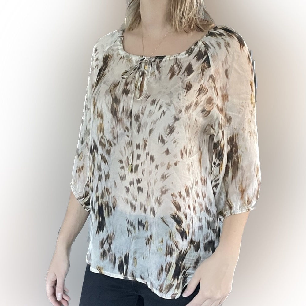 100% silk Karina Grimaldi blouse